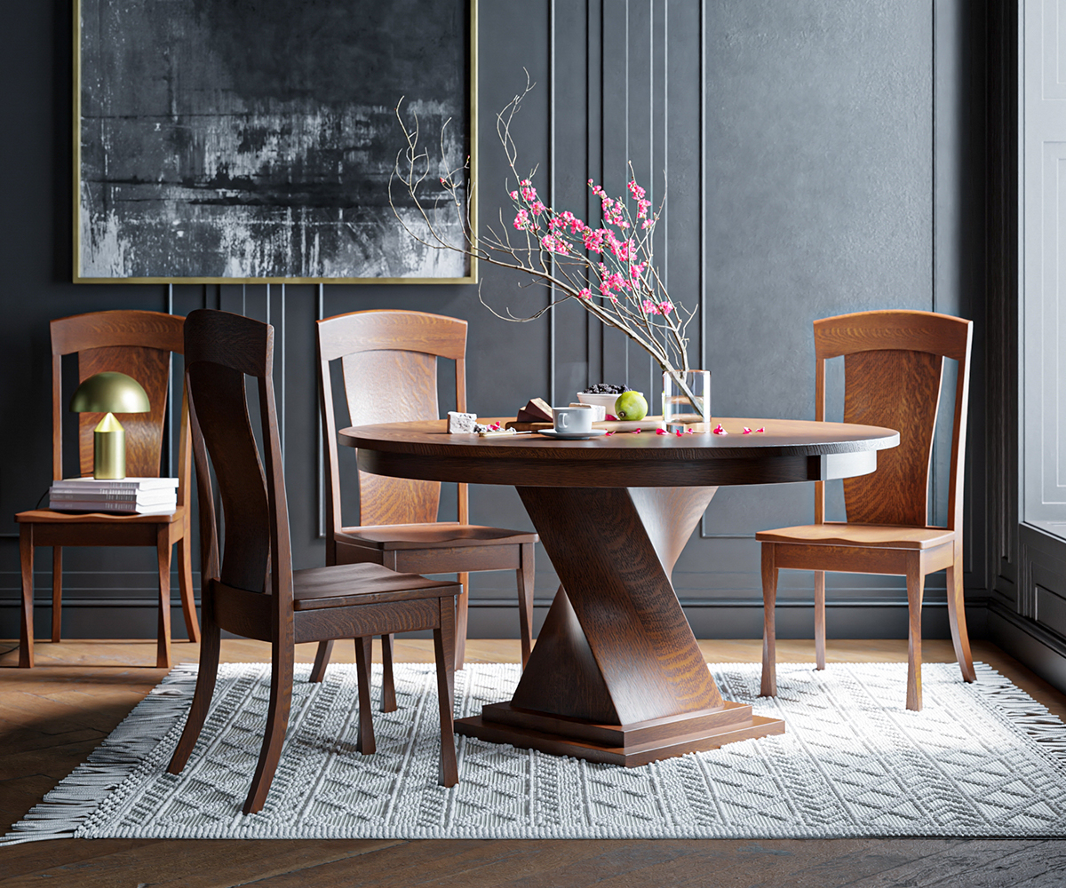 Solid wood dining set—furniture for Atlantic City homes with local delivery.