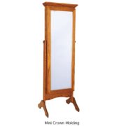 Cheval Mirror With Sliding Door - Image 3