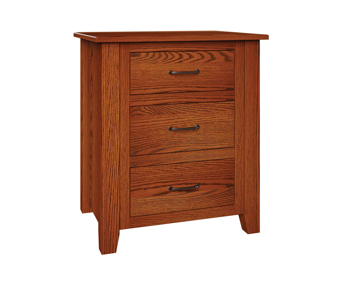 Shaker 3 Drawer Nightstand Atlantic City Barstool Brothers