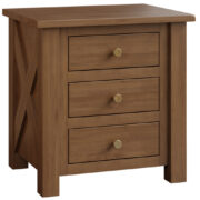 Highlander 3 Drawer Nightstand