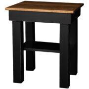 End Table Post Leg With Shelf