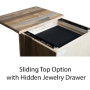 Reclaimed Post Mission 1 Drawer Open Nightstand - Image 3