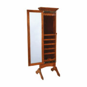 Cheval Mirror With Sliding Door - Image 2