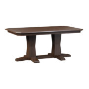 Bevel Shaker Double Pedestal Table