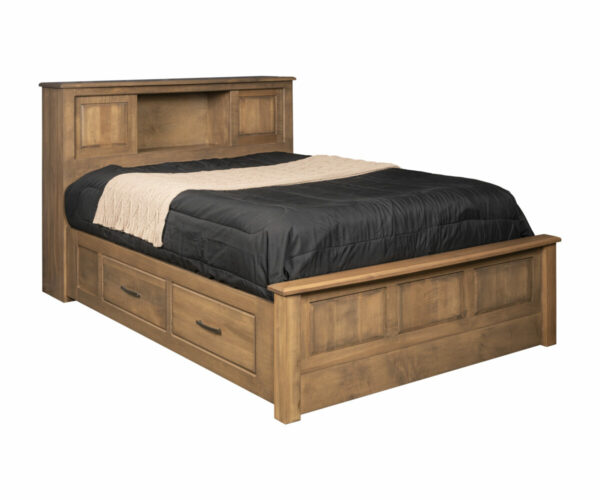 Classic Shaker Bookcase Bed With Two Drawers