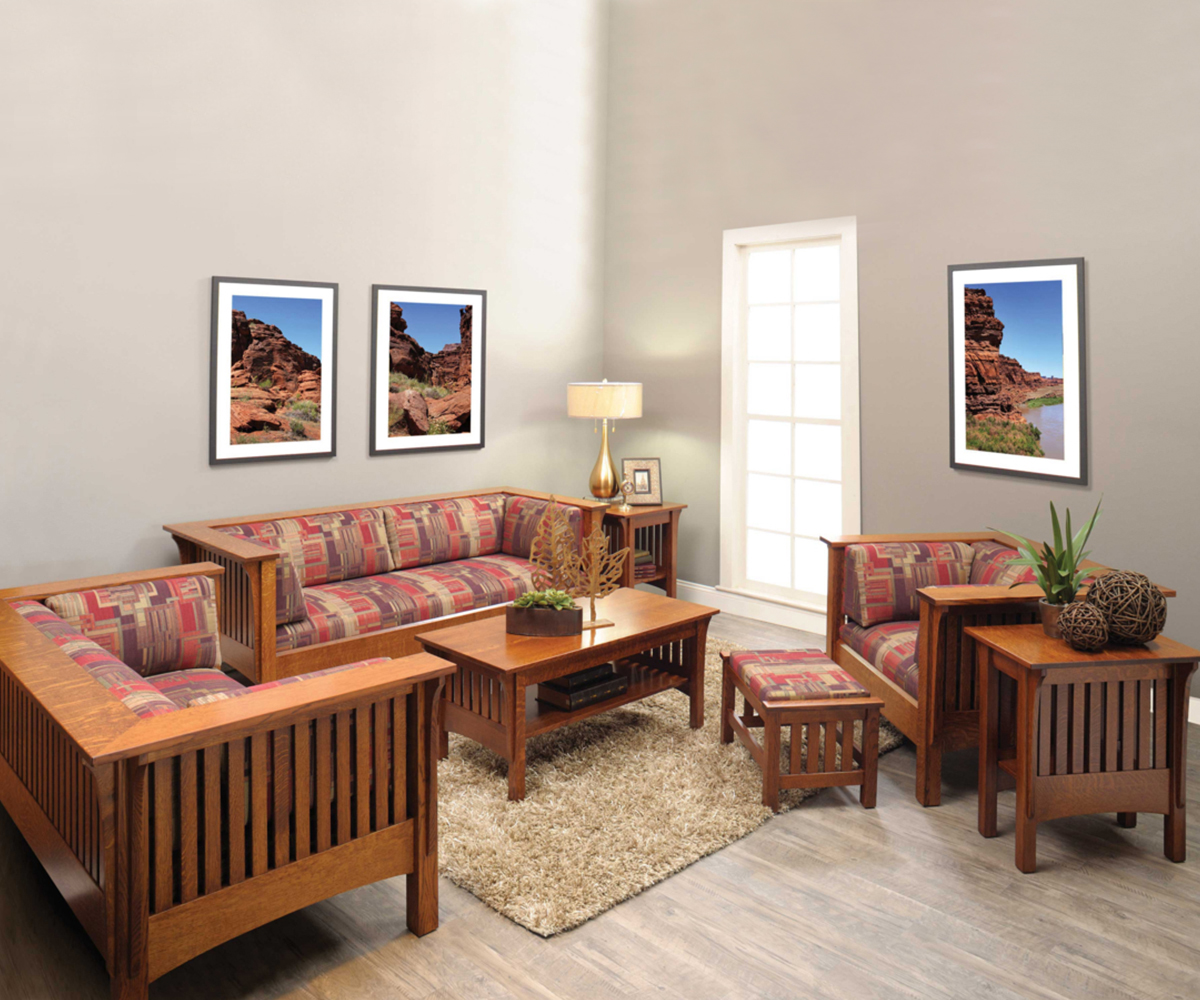 Mission Sofa With Reversible Cushions - Image 2
