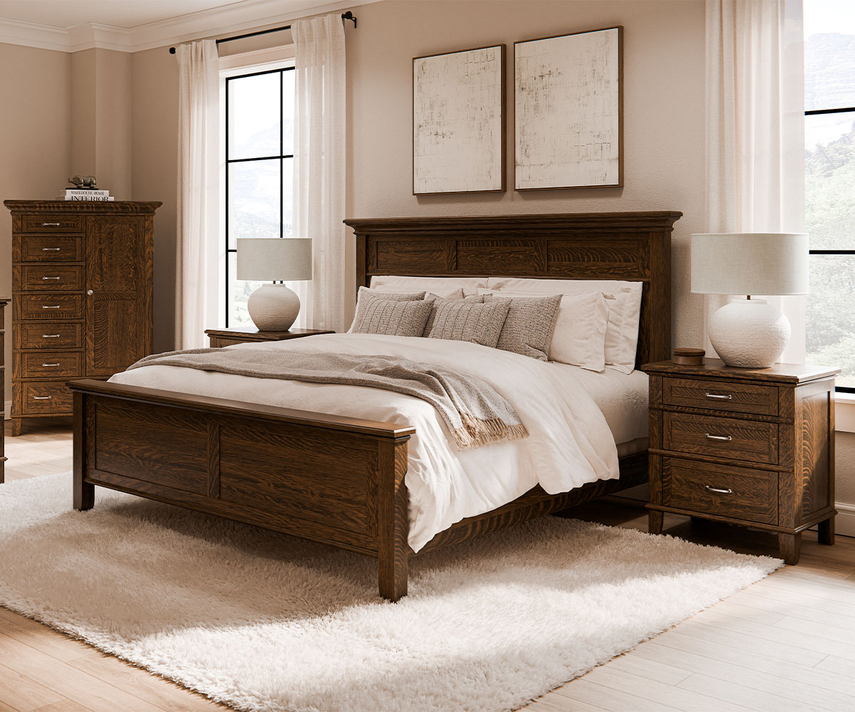 Plymouth splayed base bedroom collection