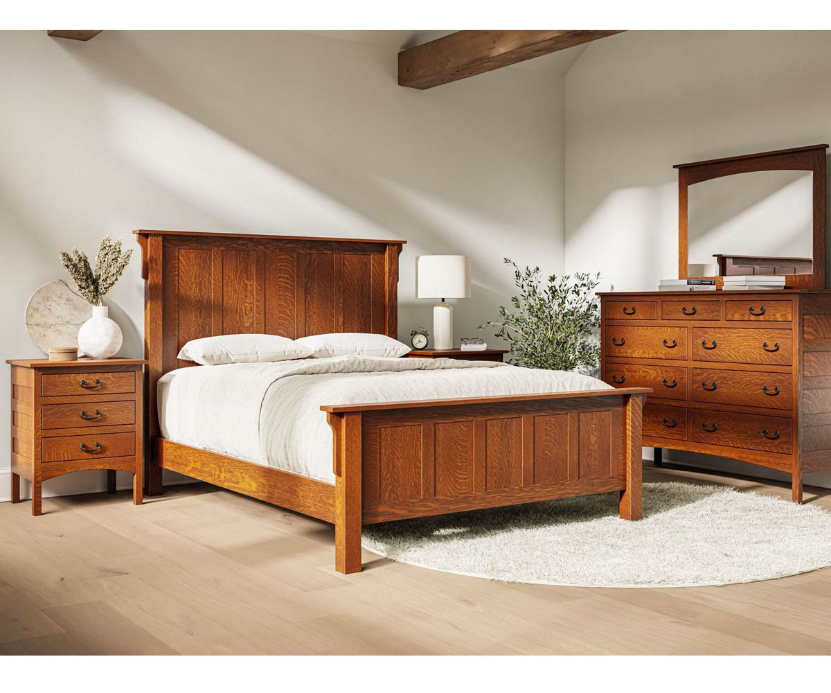 Granny Mission Open Nightstand - Image 7