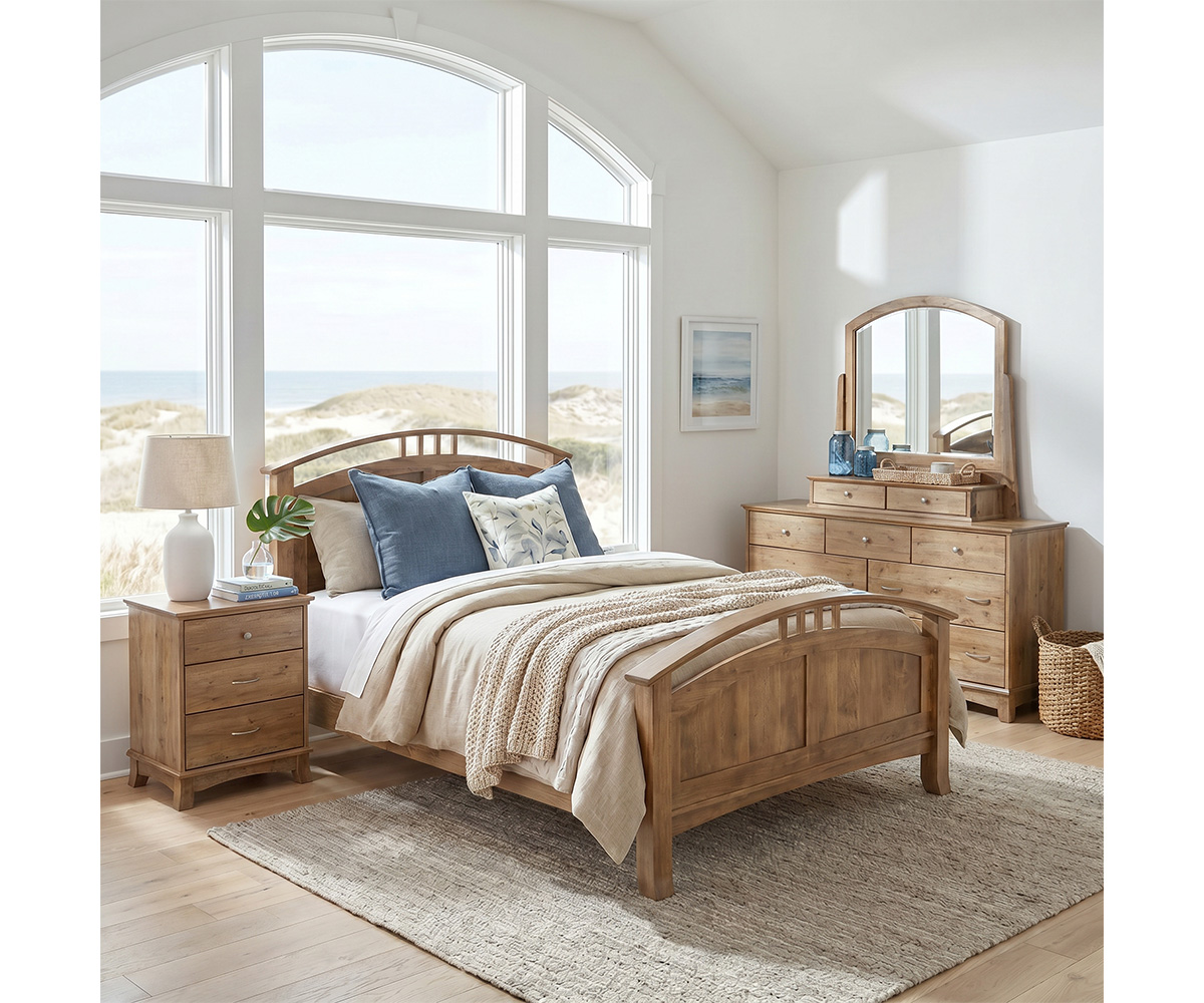 Crescent 2 Drawer Nightstand - Image 2