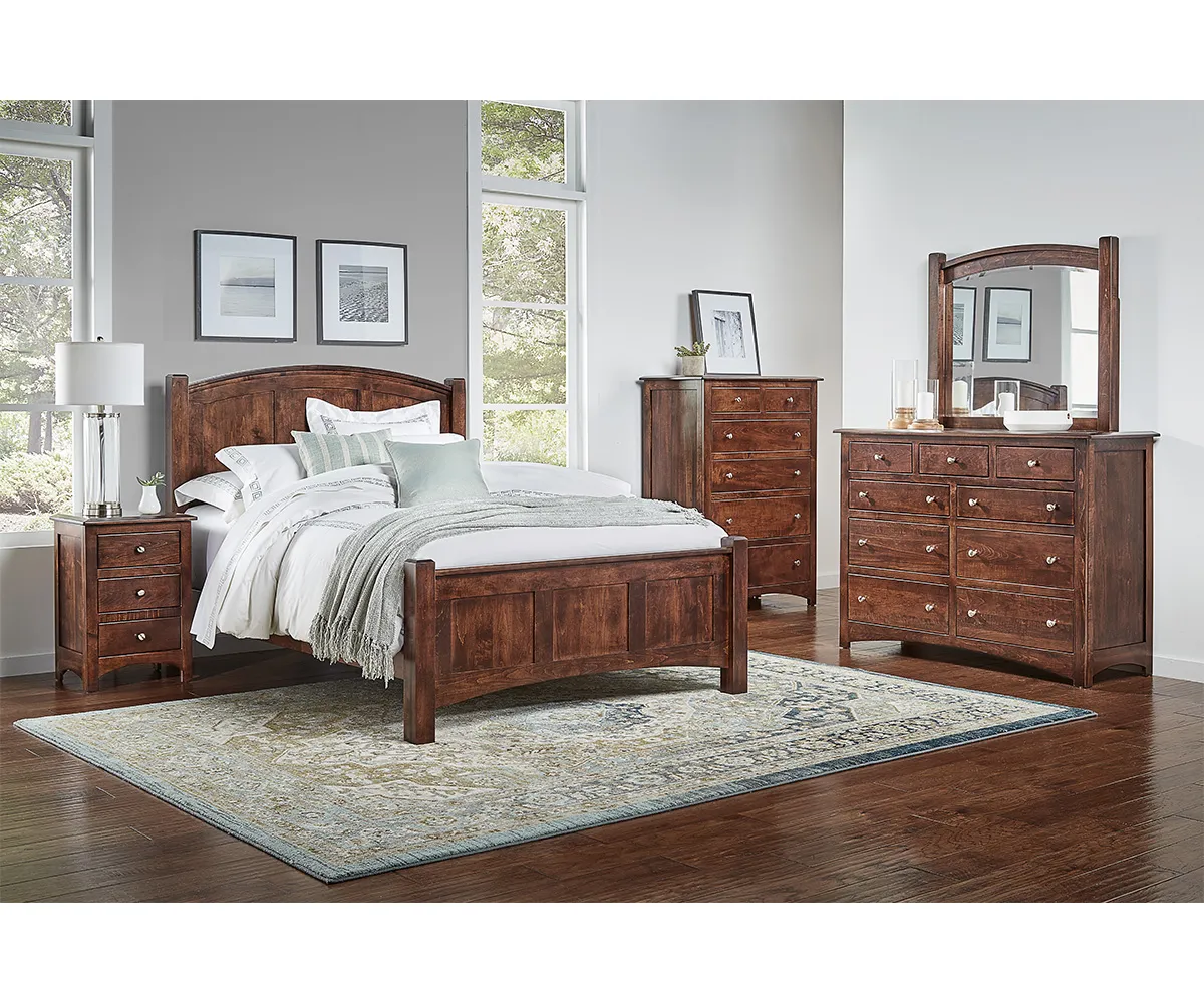 Finland Bed with Fabric Headboard - Image 4